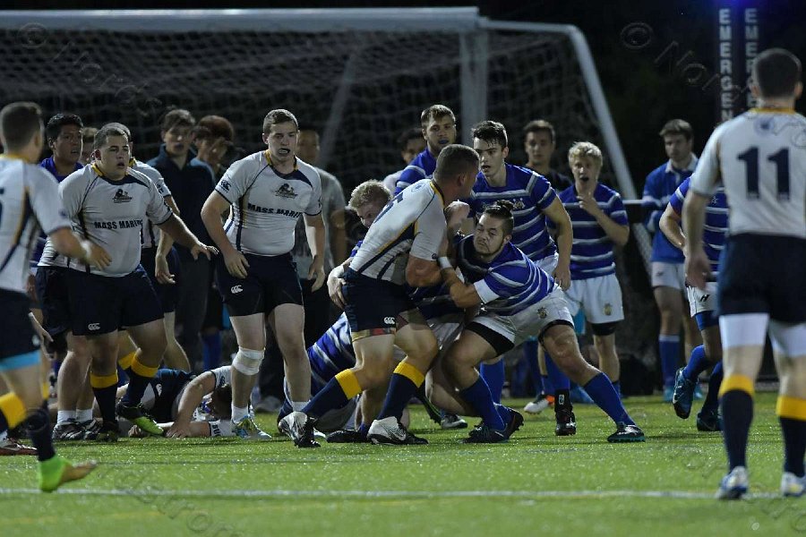 Wheaton Men\'s Rugby vs Mass Maritime.  Photo by Keith Nordstrom